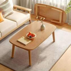 Japanese Coffee Table, Rectangular Solid Wood