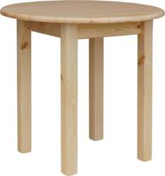 K koma Round Pine Dining Table