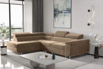 Kaiser Möbel, Corner Sofa with Sleep