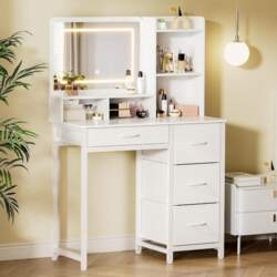 Kitsure Dressing Table with Lighting and
