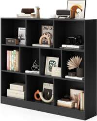 KOMFOTTEU Bookcase, 10 Compartments, Open Cube