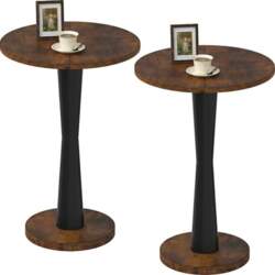 LAATOOREE Round End Tables Set of