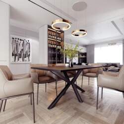 Large Dining Table Frame Star Table