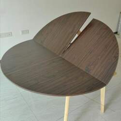 Large Round Folding Table with Top