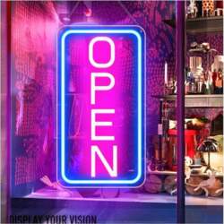 LightingWill Open Neon Sign, Open Sign