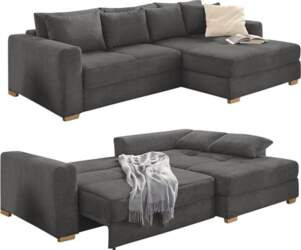 Luma-Home 15153 Corner Sofa with Spring