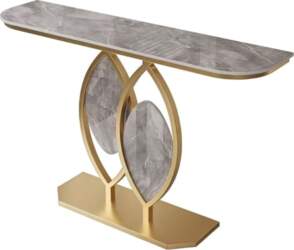 Marble Console Table, Scratch-Resistant Slate Top