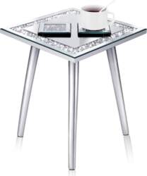 Mirrored Side Table with 2 Mirrored