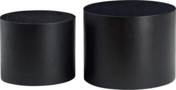 Modern Coffee Table Set Black MDF