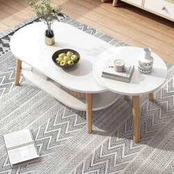 Modern Coffee Table Set with 2