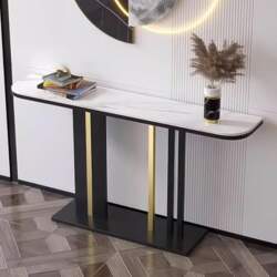 Modern Crescent Moon Console Table, Entrance
