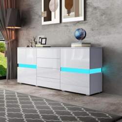 Modern LED Sideboard High Gloss Front