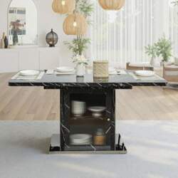 Modern Rectangular Extendable Dining Table (120-160cm)
