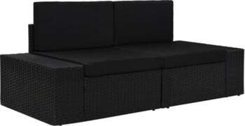 Modular 2 Seater Sofa Poly Rattan