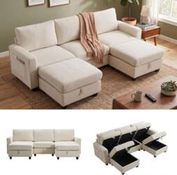 Modular Corner Sofa with Sleep Function