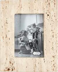 Mud Pie Small Cream Travertine Frame
