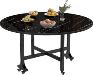 Multifunctional Folding Dining Table on Wheels