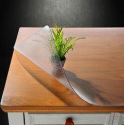 NECAUX 2 Pack Frosted PVC Table