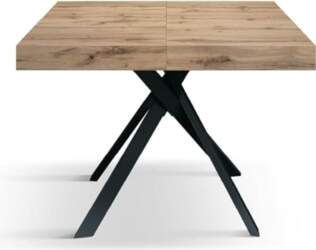 PAZZO DESIGN Leonardo Extendable Table, Black