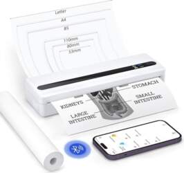 PB821 termoprinteris A4, Bluetooth mobilais A4