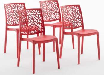 Polypropylene Fibreglass Stackable Chairs Indoor Kitchen