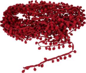Pompon Fransenborte aus Elastischem Polyester 2