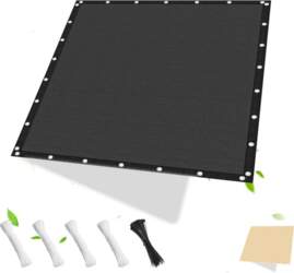 Rectangular awning with eyelets, 2 x