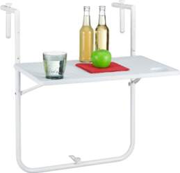 Relaxdays Balcony Hanging Table, Foldable, 3-Way