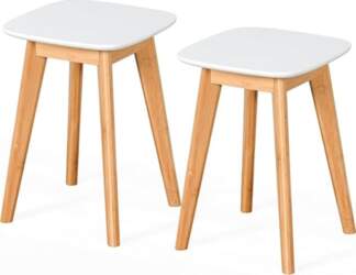 Relaxdays Dining Room Stool, Set of