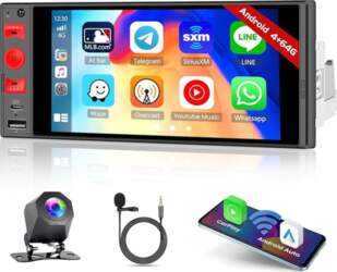 Roinvou Android15 1 DIN auto radio