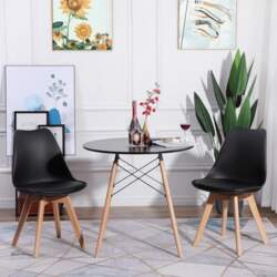 Round Dining Table with 2 Chairs