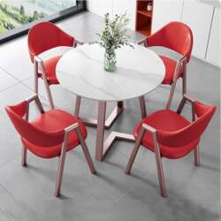 Round Dining Table with 4 Chairs