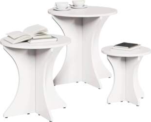 Round Nesting Coffee Table Set of