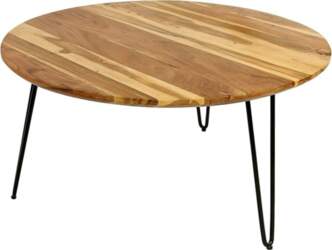SAM Nagar Round Coffee Table, Solid