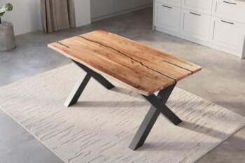 SAM Polly Dining Table Epoxy 140