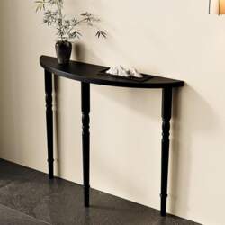Semicircular Console Table with Sturdy Table