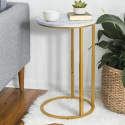 Serteaw C-Shaped Side Table, Sturdy Sofa