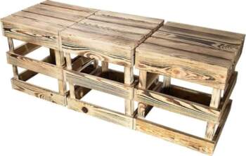 Set of 3 Table Stools /