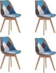 Set of 4 Patchwork Dining Room