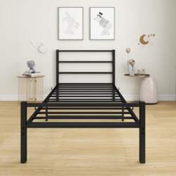 Single Bed Frame with Headboard -