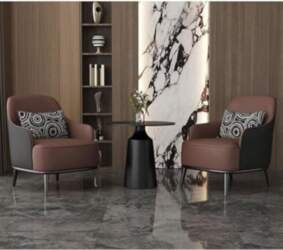 Sofa Chair Set with Side Table