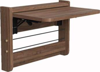 Solid Wood Folding Table Wall Mounting