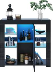 SONNI Sideboard, Kitchen Cabinet with LED