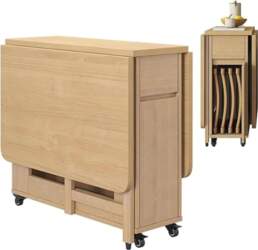 Space Saving 1.4m Solid Wood