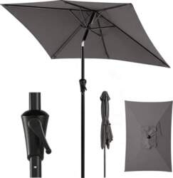 Sunula Rectangular Parasol, Garden Umbrella, Patio