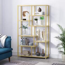 Tribesigns Bookcase, Office Shelf with 8