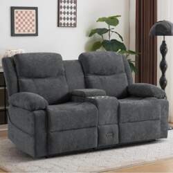 Two-Seater Recliner Sofa with Manual Reclining