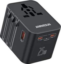 Universāls ceļojuma adapteris ar 2 USB