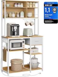 VASAGLE Kitchen Shelf with Sockets, Standing