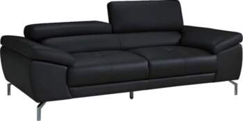 Vente-unique - Leather Sofa 3 Seater